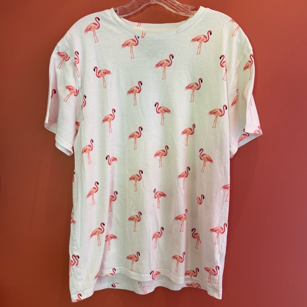 Pink Flamingo Knicker Bocker T-Shirt, Large